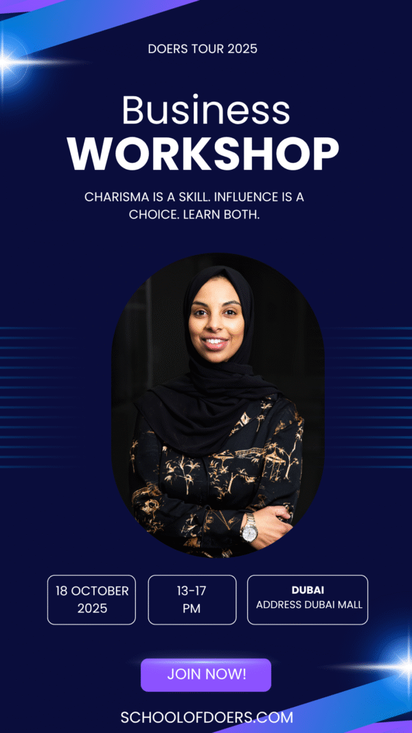 Doers Tour- Business Workshop Dubai 18th october